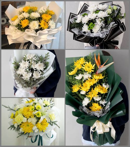 福建龙岩永定区虎岗镇白事花束代送